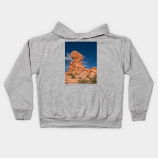 Balanced Rock and Friend, Arches National Park Kids Hoodie